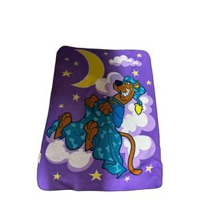 Scooby-Doo Fleece Soft Blanket 60x44” Wide Cartoon Network 2001 Bed Time